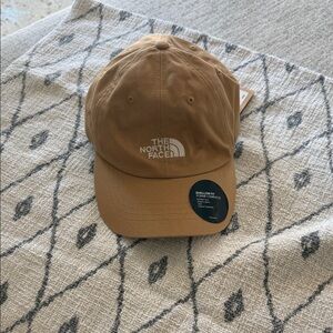 The North Face Caramel Tan Baseball Cap with White Logo